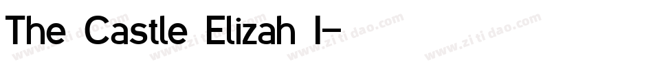 The Castle Elizah I字体转换